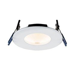 Saxby Lighting (Poole) Orbital Smart Fire Bedømt Integreret LED 1 Lys Forsænket Lys Matt White IP65