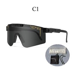 Pit Viper solbriller, utendørs sport vindtett sykling briller UV400 beskyttelse briller for kvinner og menn-608