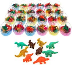 Witdreamer 24 Dinosaur Æg Legetøj med lille Dinosaur Viskelæder Viskelæder Blyant Favor