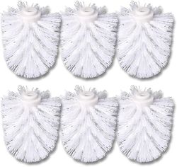 6kpl WC:n vaihtoharjapää Valkoinen Vaihtoharjat Halkaisija 8cm 6pcs