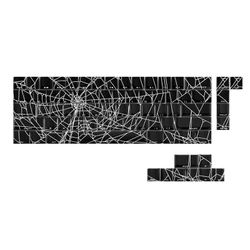 Spiders Web Original Profile Keycaps 64/74Key Shine Through taustavalaistu näppäinsuojus 60 80 61/64/68/75/87 mekaaniselle näppäimistölle 74 avainta