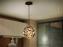 Schuller Lighting Narisa sfærisk loft vedhæng Guld, Brun, E27
