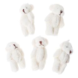 AIR Kawaii mini bamse plys dukker perle fløjl til klud tilbehør 6cm 5pcs 1