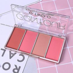 Contour Palette Kosmetik Blush Makeup 4 Farve langtidsholdbare ansigt |bronzers &highlighters