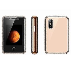 8XR 1,77 tuuman minimatkapuhelin Dual SIM Dual Standby kosketusnäyttö matkapuhelin Kultaa