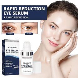 HOH Rapid Reduction Eye Serum, Advanced Formula, Anti Aging Eye Serum, reduserer synlig poser under øynene, rynker, mørke sirkler, fine linjer 1 stk.