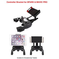 Flye Matkapuhelimen tabletin pidikkeen pidikkeen kiinnike Mavic Pro / Spark Monit 241078: lle Musta