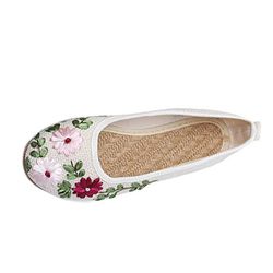 Ruili Gamle Beijing Cloth broderede sko manuel bånd hvid 37