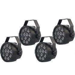 4x Led Par64 Stage Light Rgbw Dmx512 Stage Lighting Uusi