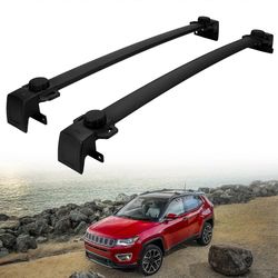 Kattotelineen poikkipalkit Jeep Compassille 2011-2022 Alumiiniseoksesta valmistettu matkatavarateline Kajakkipyöräkanootit Katon poikkipalkkien pid...