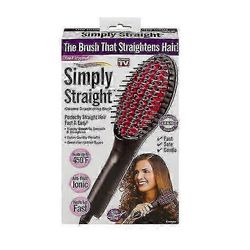 Yksinkertaisesti suora keraaminen hiusten suoristusharja Yhdysvaltain pistoke