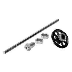 Metallinen päävetoakseli laakerisarjalla QZJ04 Q901 Q902 Q903 9130 9136 9137 1/16 RC auton varaosa Pa