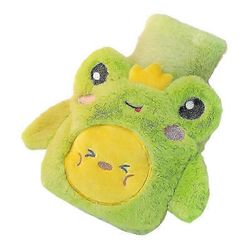 0,5 l kuumavesipullo kannella, talvinen kädenlämmitin, kaulanlämmitin, lämmityspussi Vihreä tuhma sammakko