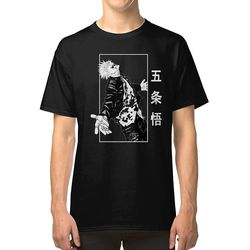 RockShark Jujutsu Kaisen Gojo Satoru går T-shirt sort L