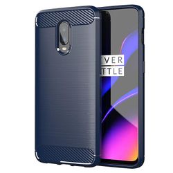 Tpu sag for oneplus 6/6t all inclusive stødsikker kulfiber dækning Blå Oneplus oneplus 6t