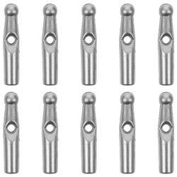 10kpl sateenvarjo hännän helmet korvaavat sateenvarjohelmet muoviset sateenvarjo hännänhelmet sateenvarjo luunsuojukset Hopea 2.10X0.40X0.40CM