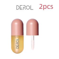 1-3kpl DEROL Lip Plumper Set Natural Vitamin E täyteläinen huulikiilto huultenhoitoseerumisarja 2pcs