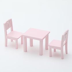 Bean Newway påske 3 stk Kids Table Chair Simulering Møbler Mini Chair Toy Barn Skrivebord Chair Set Møbler Modell Chair Modell Toy A Rosa