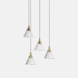 LEDS-C4 Lighting Veneto LED 4 Light Dome Cluster Loft Vedhæng Guld Mat Hvid Dali Dæmpning 31cm 2075lm 2700K