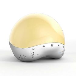 Lastentarha Yövalo Vauvan äänikone Valkoinen kohina Kone 25 rauhoittavaa ääntä Sleep Rgb Värinvaihto Achine-sovellus ja ääniohjaus Kannettava lampp...