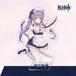 To-dimensionelle Yuanshen Spil Thunder General Gan Yu Walnut Akryl Beslag Style 28