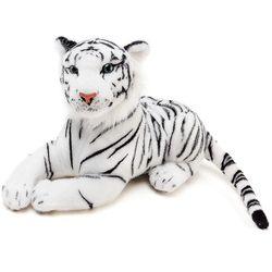 Jättiläinen siperianvalkoinen tiikeri Elävä pehmoeläin Pehmo Lifesize Tiger Small