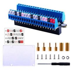 Mini Terminal Breakout Board GPIO Expansion Board Terminal Breakout Board 4B / 3B + / 3B / 2B / 1B + / Zero Mustasininen