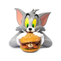 Pop Mart Tom og Jerry - Mini Bust Figurine Søt Action Kawaii Animal Mini Burger Bust