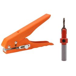 Reunalistoituspihdit Lävistystyökalu Peitepihdit 3x8MM Upotusporanterä Ruuvireiän Ha Oranssi