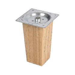 Sarja 4 tammihuonekalun neliöjalkaa 10cm