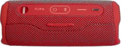 Flip 6 - kannettava Bluetooth-kaiutin, tehokas ääni ja syvä basso, ipx7 vedenpitävä, 12 tuntia toistoaikaa, Partyboost sopii useille Speille Punainen