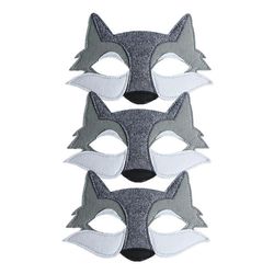 Winomo 3PCS susi naamio sisustus lasten juhlat susi päänaamio sisustus cosplay juhlat susi päänaamio rekvisiitta hauska huopa susi naamio sisustus ...