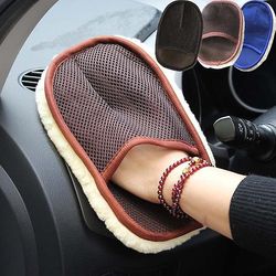 BilPleje Rengøring Brush Polering Handsker BilVask Sponge Voksning Handsker