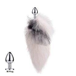 Tail Plug-In Fox Tail Cat Small Props Real Hair Small Tail Detachable Dog Playing Sp Fox Cross M