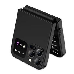 A50 Pro -läppäpuhelin, kaksois-SIM-kortti, GSM, automaattinen puheluiden tallennus, 2,4 tuuman näyttö, taitettava matkapuhelin Musta