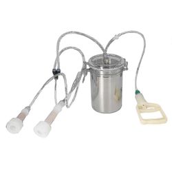 Manuaalinen lypsykone 2000ml vaivaa säästävä ohjaus ruostumattomasta teräksestä valmistettu pullo kannettava lypsysarja maitokasvitilalle