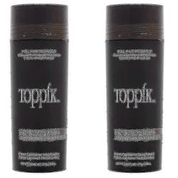 2 kpl Toppik Hair Building Fibers tummanruskea 27.5 g / 0.97 oz hiustenhoito light brown