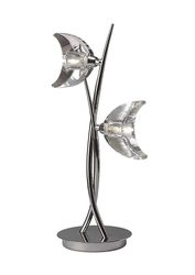 Inspired Lighting Eclipse bordlampe 2 lys G9, poleret krom