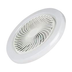 Fruushop Fanlight loftventilator med lukkede lavprofiler ventilator lys loftslampe med ventilator skjult elektrisk ventilator Delier med fjernbetje...