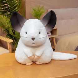 Chinchilla Täytetty eläin Chinchilla Muhkea Chinchilla Lahjat Söpö Chinchilla Plushies Chinchilla Täytetyt eläimet (25cm/10inch) musta