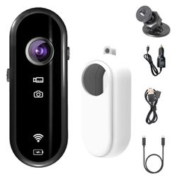 Mini 1080P HD magneettinen toimintakamera, puettava vartalokamera, langaton videokamera vlogging-matkoille, ulkoiluun, pyöräilyyn ja autoihin For C...