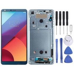 YHTEENSOPIVA LCD-näyttö LG G6 / H870 / H870DS / H872 / LS993 / VS998 / US997 digitoijalle Täysi kokoonpano kehyksellä7 Sininen