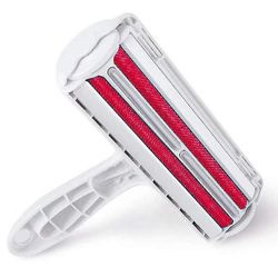 Coosilo Pet Hair Remover Brush dobbeltsidet børste kæledyr hårfjerning børste rød
