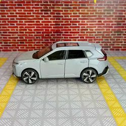 Unbrand 1:32 Qashqai Alloy Auto Malli Ornament Collection SUV Maastoajoneuvo Lasten kuusiovi Return ääni ja kevyt lelu HARMAA