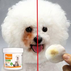 Pet Hund Rengøring Pads Facial papirhåndklæder Wipes - Pet Eye VådServietter Tear Stain