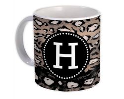 Xpgifts Gave Krus: Monogram Brev H Gepard Hvid