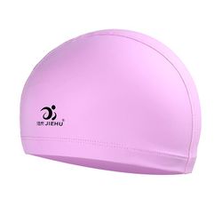 Kiko Vandtætte svømmebriller, integrerede ørepropper/pu vandtæt badehætte Pink Swimming Cap