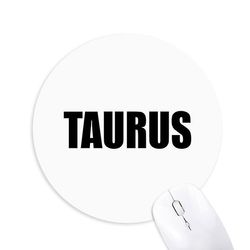 Taurus stjernetegn sort runde skridsikker gummi musemåtte Spil Office Musemåtte