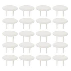 50kpl pistorasian kannet Lapsiturvallinen pistokkeen kannen suojus pistorasioille Valkoinen 3.00X3.00X2.00CM