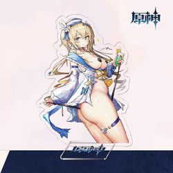 To-dimensionelle Yuanshen Spil Thunder General Gan Yu Walnut Akryl Beslag Style 23